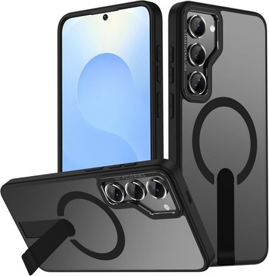Samsung Galaxy S23+ Plus Case, Shockproof Phone Case with Built-in Invisible Sta