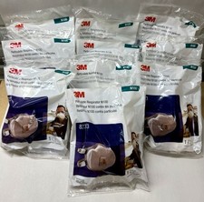 10 Pack 3M 8233 N100 Particulate Respirator Mask With Valve