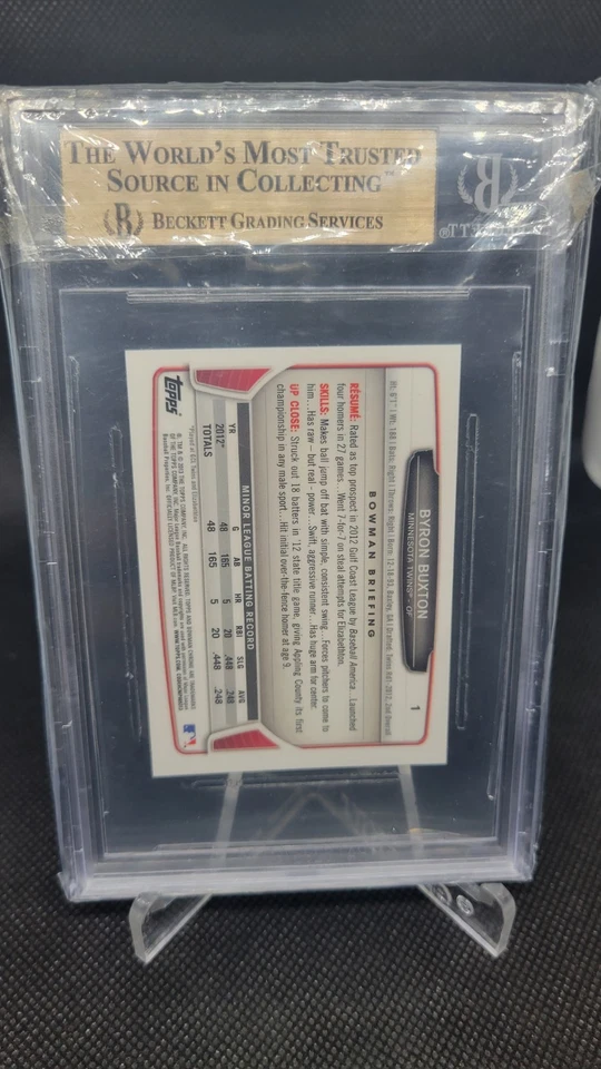 2013 Bowman Chrome Byron Buxton BGS 9.5 Mini  - Image 3 of 3