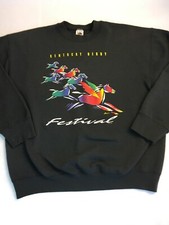 VTG 1998 Kentucky Derby Festival Sweatshirt Men  s XL Pullover Rainbow Horse 90s