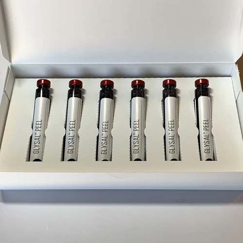 GlySal Peel (15% Glycolic) - Box of 6 Vials - 03/2026 for Hydrafacial Handpiece