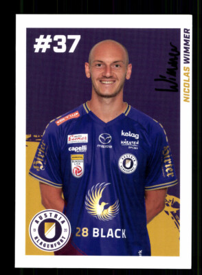 Nicolas Wimmer Autogrammkarte Austria Klagenfurt 2022-23 Original Signiert