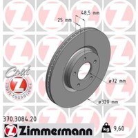 Zimmermann 2X Bremsscheibe Vorne Ø320 Mm InnenbelüFtet FüR Mazda 3 BL 2.3 MPS