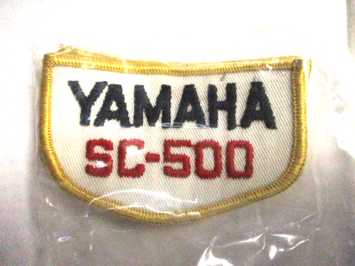 Vintage Yamaha SC-500 NOS Jacket Vest Hat Shirt Patch 3 1/2