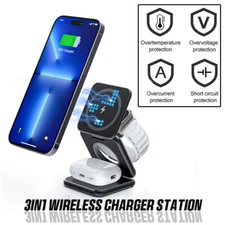 Wireless Magnetic Charging Station for iphone 15 Pro Max apple watch Ultra 2 49