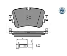 Brake pad set, disc brake Meyle 0252230717/PD for Audi
