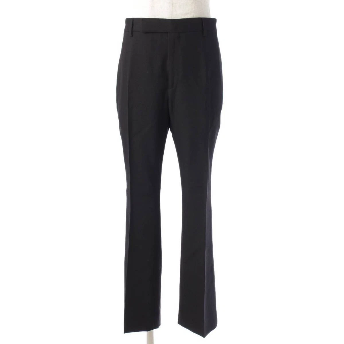 Auth Celine Wool Slacks Center Press Pants 2P368650D Black 38(174409