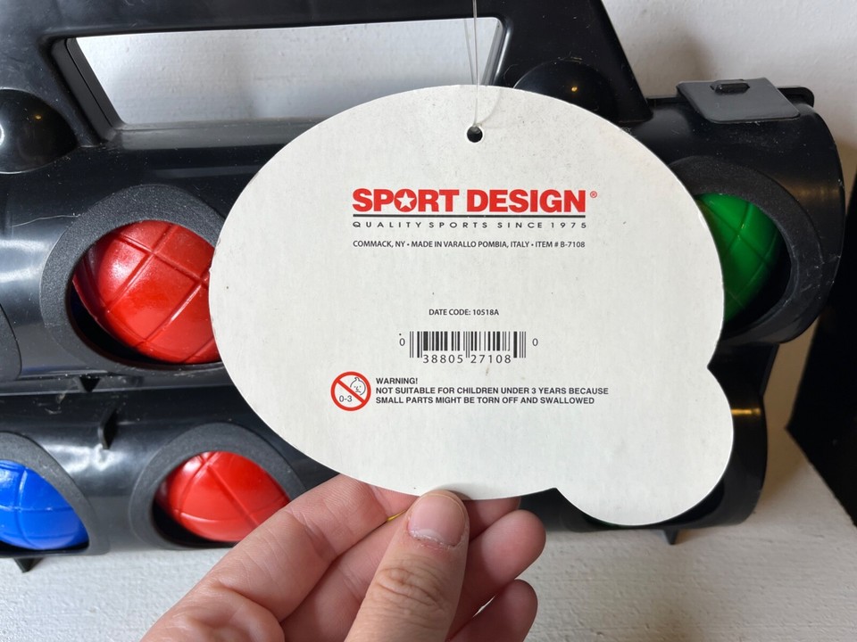 Vintage Made in Italy Bocce Ball Set NIOB Carrying Case eBay