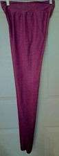 Women's Athletic Leggings Size Large, Waist - 26" Pink with Purple dots