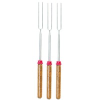 Infactory 2In1-Teleskop-Grillgabel & Grill-Spieß, 30 Auf 90Cm, 3Er-Set