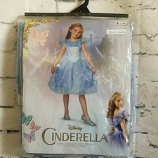 Cinderella Halloween Costume Child 4-6X/10-12 Movie Disney Classic Dress Disguis