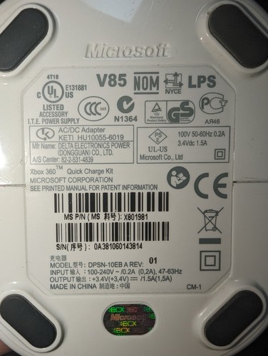 XBOX 360 Lot Wireless Controller Host Charge Kit Batteries *UNTESTED FOR PARTS* - Picture 3 of 7