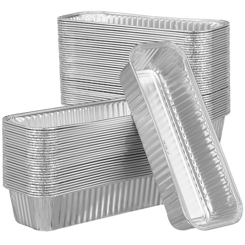 125 Pcs Aluminum Foil Lunch Tin Trays Oven Drip Pans Baby