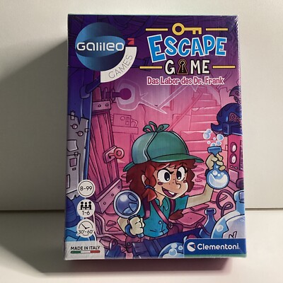 S179 Clementoni 59226 Galileo Escape Game - Das Labor des Dr. Frank