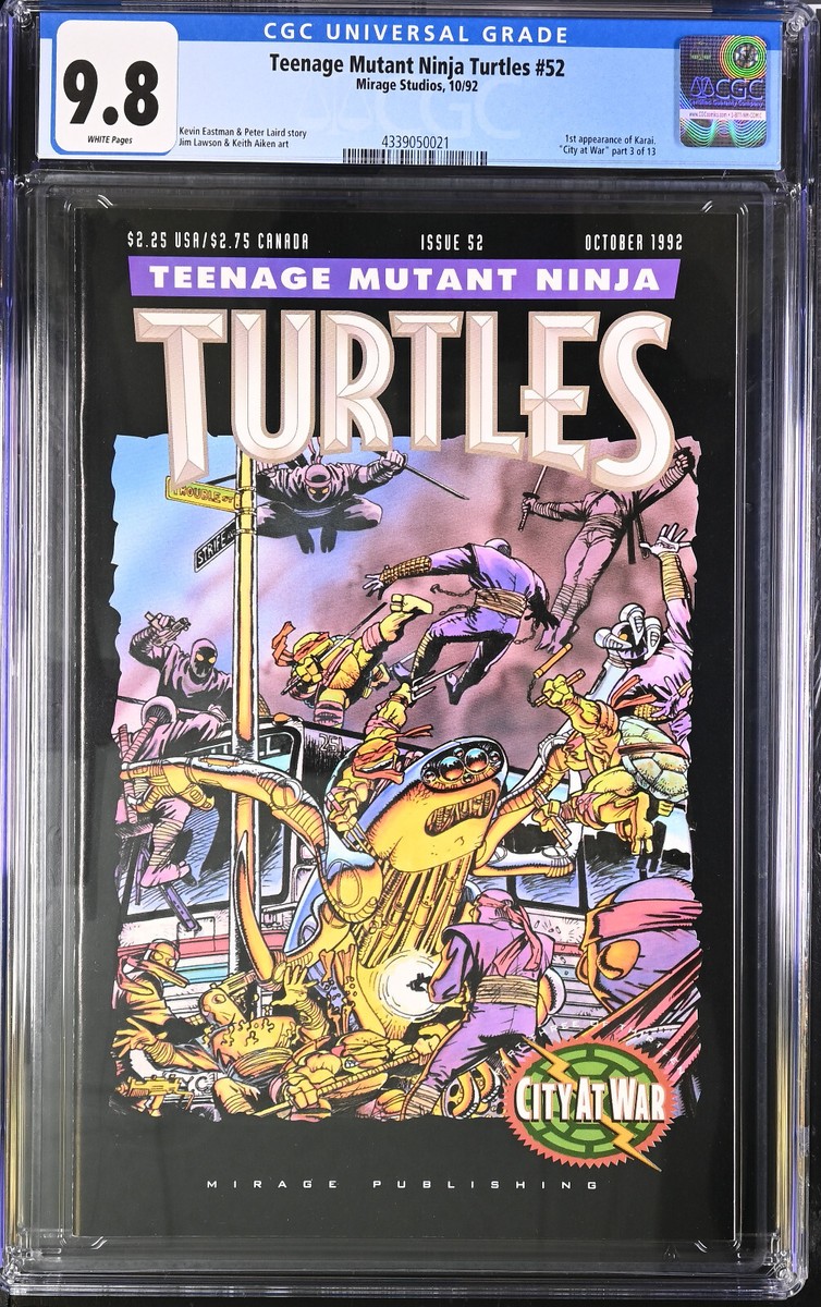 TEENAGE MUTANT NINJA TURTLES #52 (1992) - CGC GRADE 9.8 - CITY AT