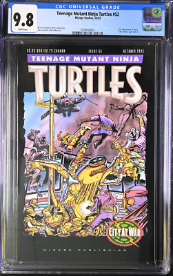 ニャッキ!　the comics. TEENAGE MUTANT NINJA TURTLES #52 (1992) - CGC GRADE 9.8 - CITY AT