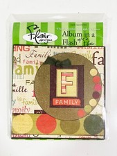 Flair Designs 4-Panel Accordion Book w/ Tie Closure BRAND NEW SEALED 