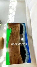 30"x60" Epoxy Resin Desin Console Bar Table Luxury Home Furniture Hallway Decors