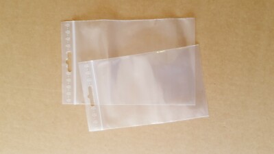 Druckverschlussbeutel 90my mit Eurolochung 100x150 120x170 160x220mm extra stark
