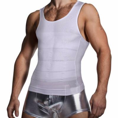 Shaper Men Body Toning T-Shirt Ultra Durable Vest Compression Underwear Tank Top