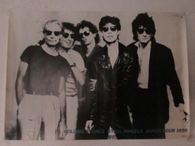Rolling Stones Steel Wheels Japan Tour 1990 Promo Poster CBS Sony