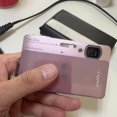 Sony Cyber-Shot DSC-TX5 10.2MP 4x Zoom Digital Camera RARE PINK With Accessories