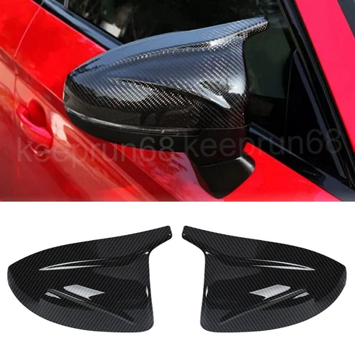 M-Style Side Mirror Cover Caps For Audi A3 S3 RS3 8V 2014-2020 Carbon Fiber Look