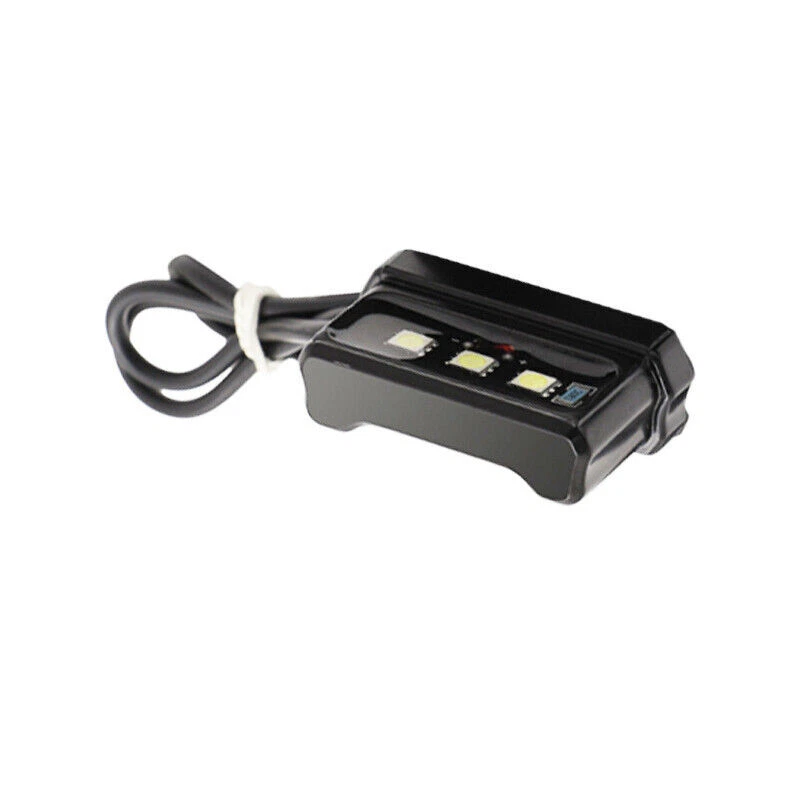 Luz LED universal para matrícula de motocicleta blanca brillante luz trasera moto Foto 4 de 4