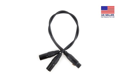 Mogami W2552 Studio Balanced Y Adapter Cable | Gold XLR Female to Dual Male.