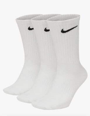 Nike Everyday Max Cushioned Training Crew Socks Pairs, Medium  5-8)