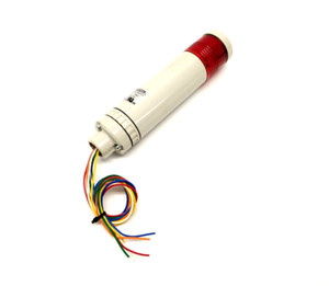 Patlite LCE-102-R Audible Signal Tower Stack Light, Red, 24V AC/DC NO MOUNT