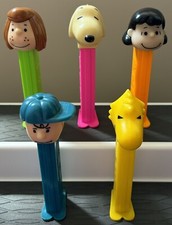 PEANUTS - PEZ Dispensers - Peppermint Patty- Snoopy-Lucy-Charlie Brown-Woodstock