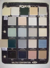 Discontinued Dal Kohler Tile all colors Daltile