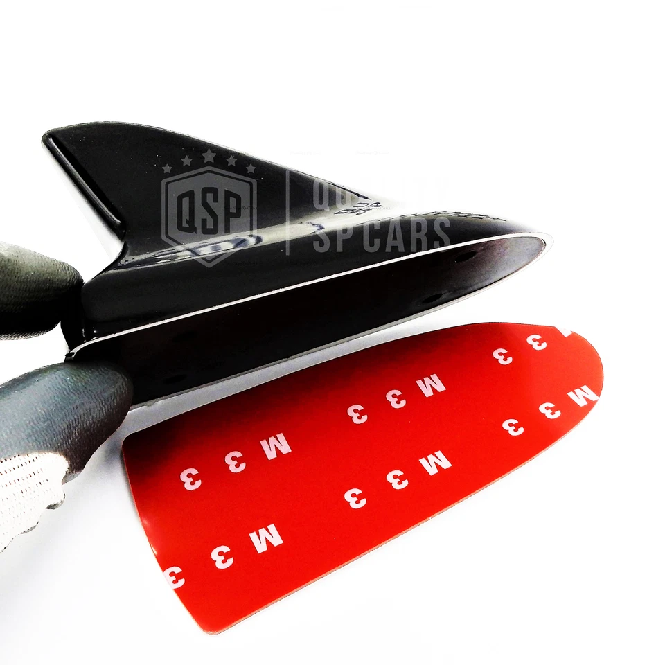 ANTENNA FINTA PINNA DI SQUALO Estetica adesiva Nera Compatibile con Land Rover - Immagine 3 di 4