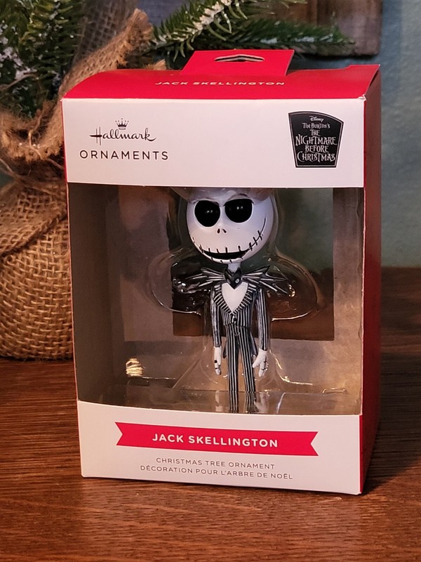 Hallmark Ornament  Red Box  ~  JACK SKELLINGTON