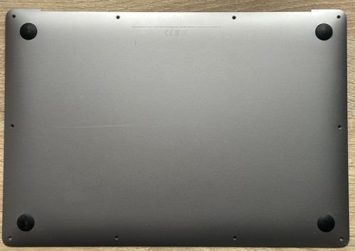 Genuine Apple Macbook Air 13” 2018-2019 A1932 Base Bottom Plate Cover Grey - Picture 3 of 3