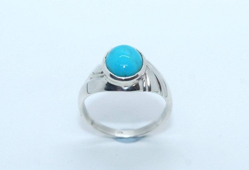 Natural Turquoise Gemstone 925 Sterling Silver Ring Men's Ring Jewelry ...