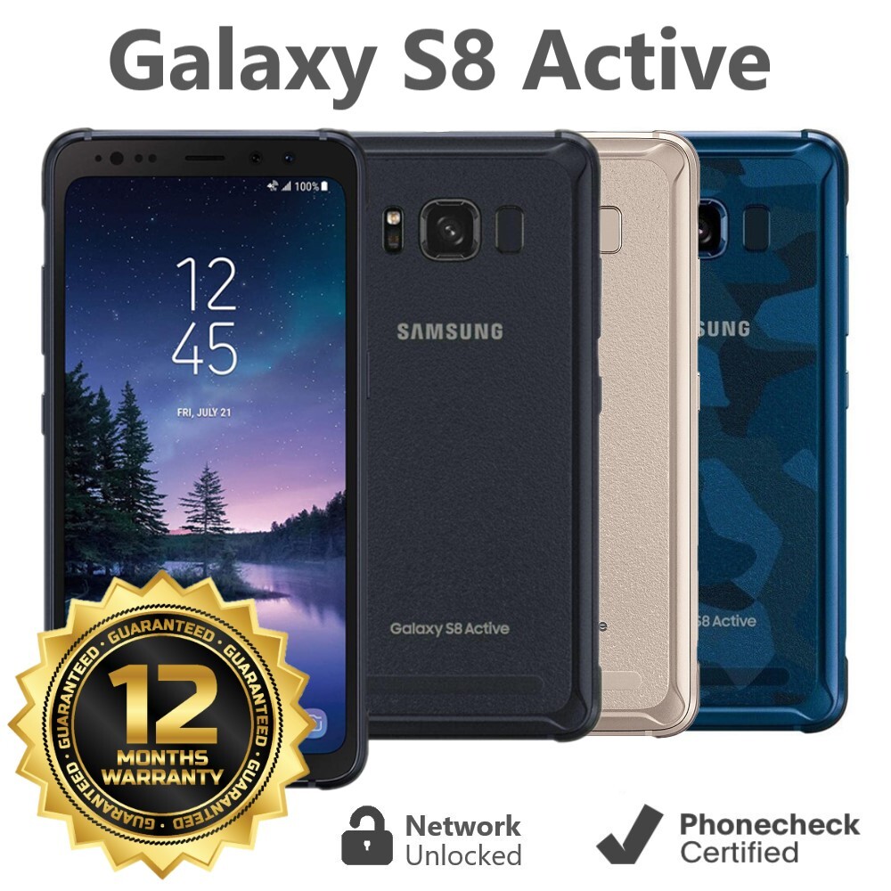 Samsung Galaxy S8 Active SMG892A 64GB (GSM Unlocked) Very Good