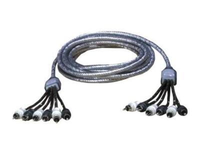 ZEALUM ZC-TS500-6 6-Kanal Cinchkabel doppelt abgeschirmt  Cinch Audio Kabel 5m