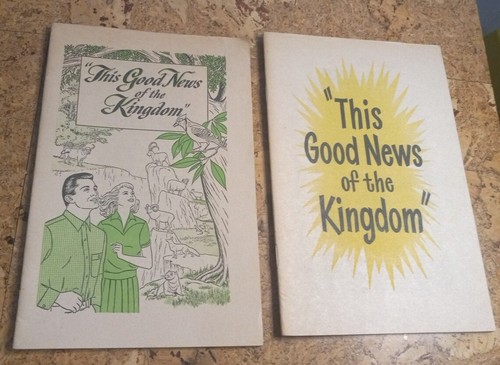 2 Pamphlets Jehovahs Witness "This Good News Of The Kingdom" 1954 & 1965 - Picture 4 of 4