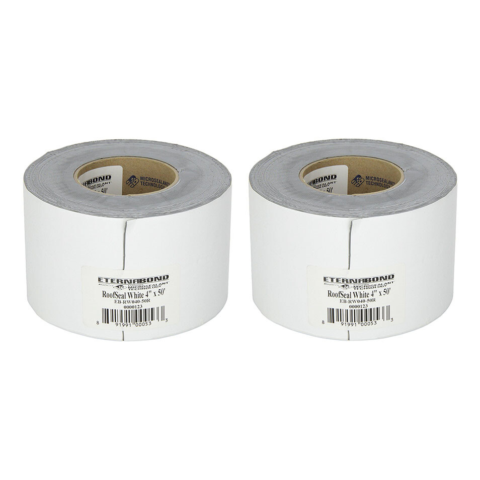 2 PACK Eternabond RV Roof & Leak Repair Tape 4" x 50' Roll - White,  Authentic | eBay