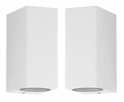 2x Trango IP44 Up & Down Light Licht Wandleuchte Lampe Innen & Außen  8011-SW/2