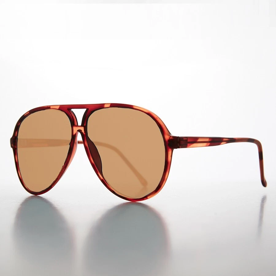 Brown Polarized Glass Lens Aviator Vintage Sunglasses Brown Lens - Hama - Image 2 of 3