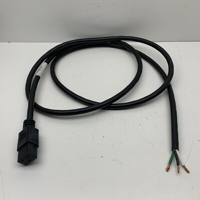 (25-Pack) Electri-Cord Female C19 Hard Wire Loose End 12AWG SJT Power Cable 8FT