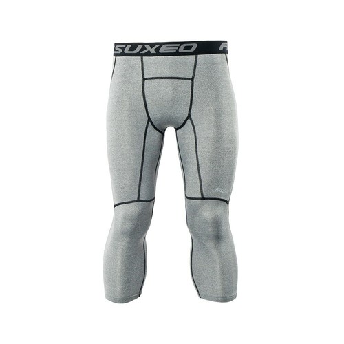 Men's Sports Camouflage Compression Bottoms 3/4 Running Leggings Stretchy - Picture 16 of 20