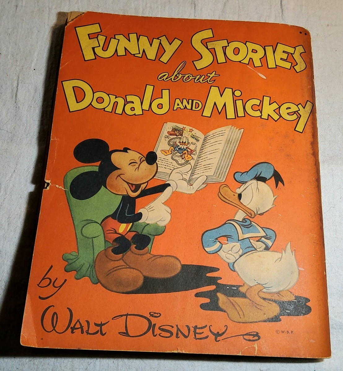 1945 DATED FUNNY STORIES ABOUT DONALD AND MICKEY BY WALT DISNEY