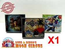 1x SEGA DREAMCAST CIB DOUBLE CD GAME CASE CLEAR PROTECTIVE BOX PROTECTOR SLEEVE