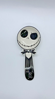 New JACK SKELLINGTON Black White Ceramic Spoon Rest Nightmare Before Christmas