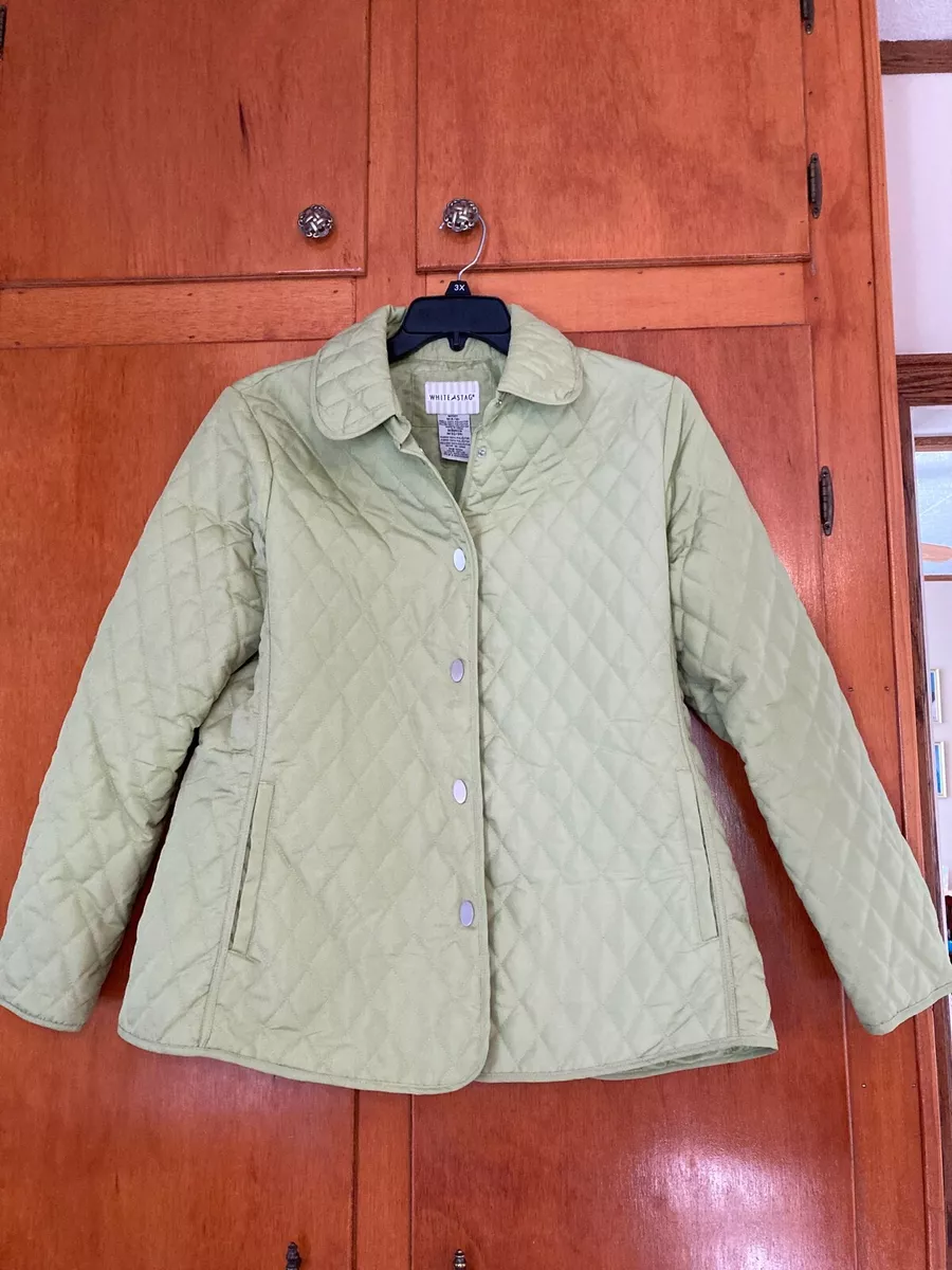 White stag quilted best sale jacket