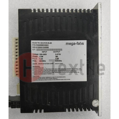 1PCS   USED MEGA-FABS D2-0123-S-A0 Tested in Good Condition